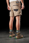 Back view of model wearing Khaki FXD WS-2 Men's Short Shorts