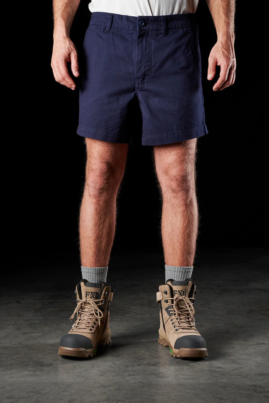 Front of Navy FXD WS-2 Men's Short Shorts