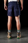 Back view of model wearing Navy FXD WS-2 Men's Short Shorts