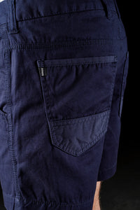 Close up of back pocket on Navy FXD WS-2 Men's Short Shorts