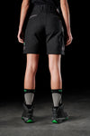 Back view of model wearing Black FXD WS-3W Women's Stretch Work Shorts