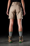 Back of Khaki FXD WS-3W Women's Stretch Work Shorts