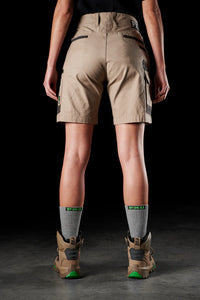 Back of Khaki FXD WS-3W Women's Stretch Work Shorts