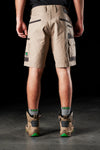 Back of Khaki FXD WS-3 Men's Stretch Work Shorts