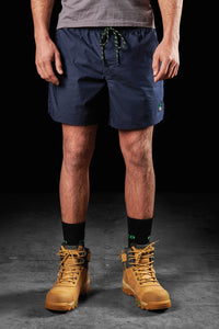 Front of Navy FXD WS-4 Men's Repreve Stretch Ripstop Work Shorts