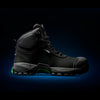 Side of FXD WB-2 Men's Nitrolite Mid Cut Safety Boot in Black