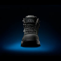 Front of Black FXD WB-2 Men's Nitrolite Mid Cut Safety Boot