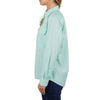 Side of Hard Slog Womens Lize Half Placket Long Sleeve Shirt