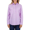 Hard Slog Womens Ayla Half Placket Long Sleeve Shirt