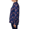 Side view of Hard Slog Womens Belle Full Placket Long Sleeve Shirt