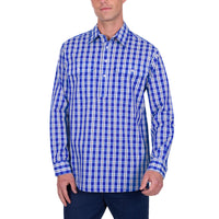 Hard Slog Mens Levers Half Placket Long Sleeve Shirt