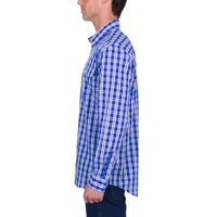 Hard Slog Mens Levers Half Placket Long Sleeve Shirt