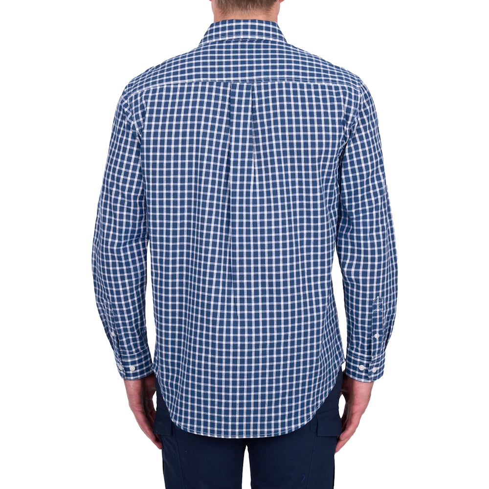 Hard Slog Mens Alden Half Placket Long Sleeve Shirt
