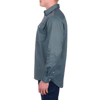 Hard Slog Mens Blake Half Placket Long Sleeve Shirt