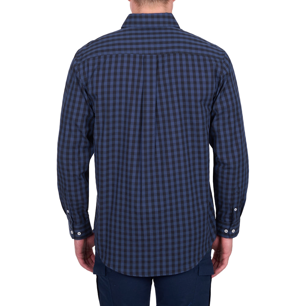 Hard Slog Mens Nash Half Placket Long Sleeve Shirt