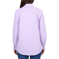 Hard Slog Womens Ginny Half Placket Long Sleeve Shirt