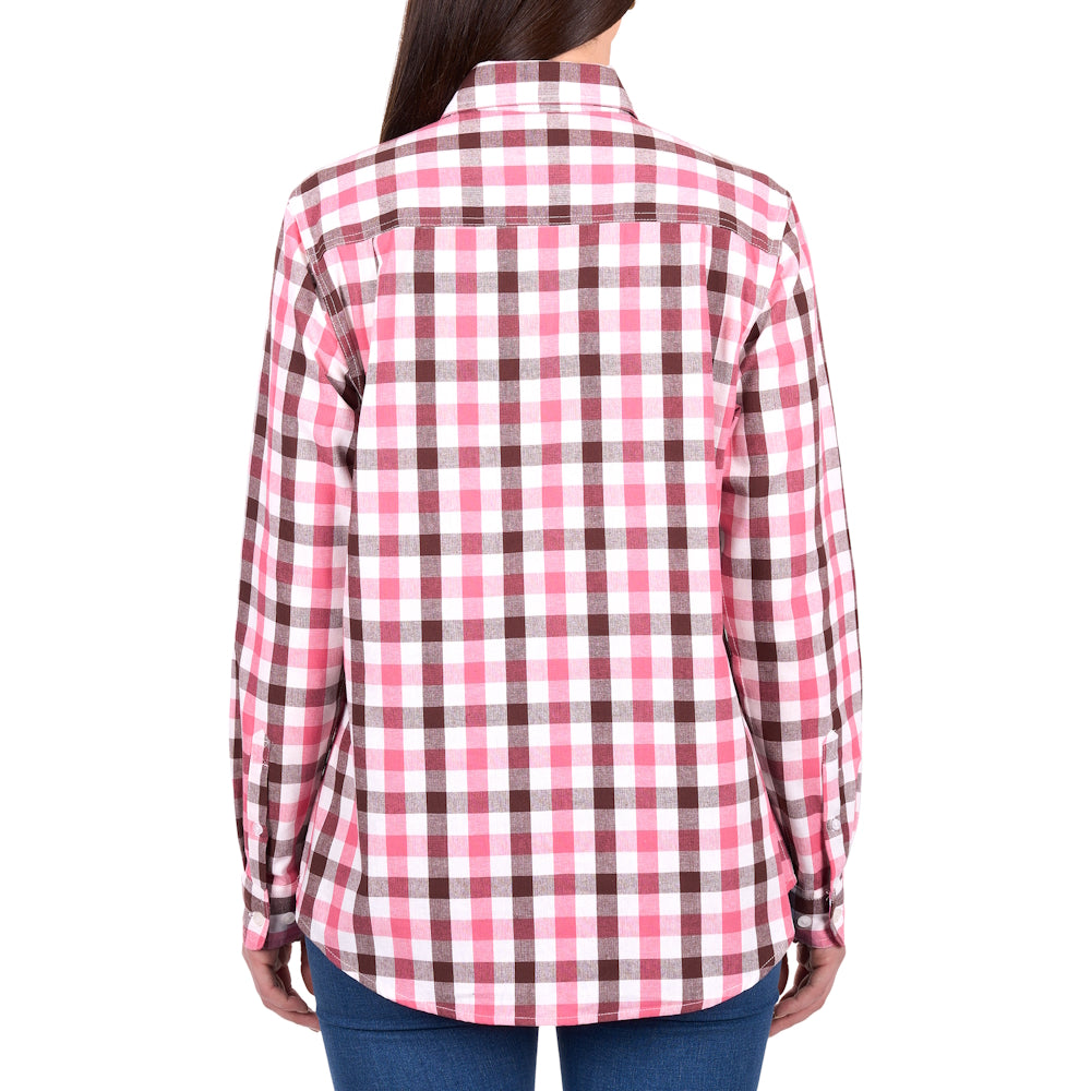 Hard Slog Womens Rachel Full Placket Long Sleeve Shirt