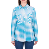 Hard Slog Womens Fay Full Placket Long Sleeve Shirt