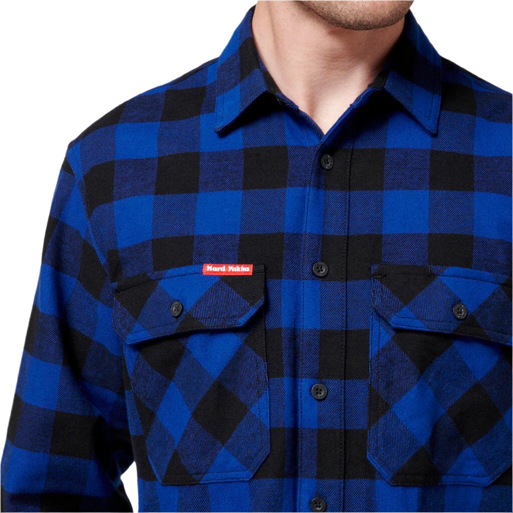 【HI FI FNK】Garette Checked Shirt Hard Yakka Women's Check Flannel Shirt Y08744 – Safety Wear
