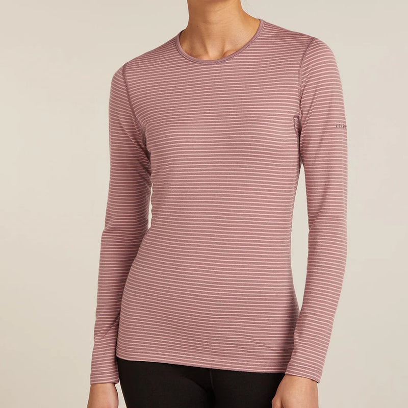 Icebreaker Womens Merino 200 Oasis Long Sleeve Crewe Thermal Top