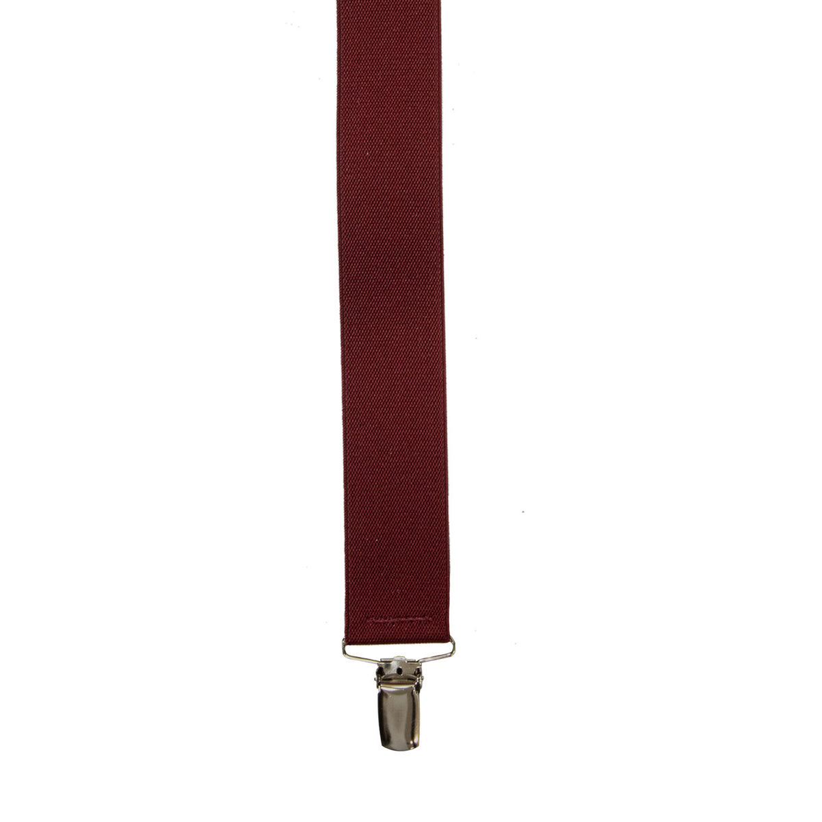 Buckle Plain X Back Braces Burgundy