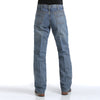 Cinch Mens White Label Mid Rise Relaxed Straight Leg Rigid Jeans