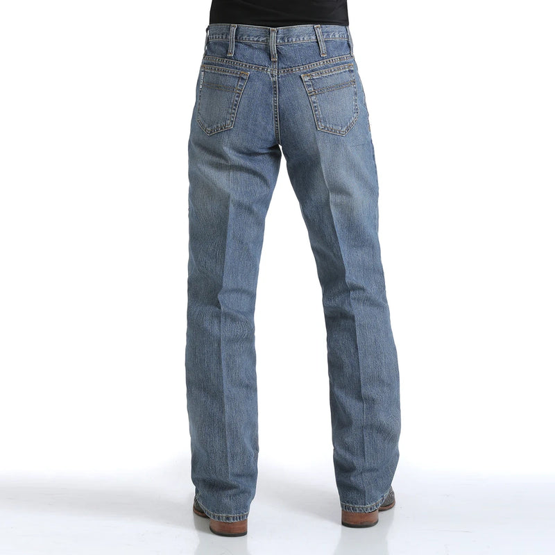 Cinch Mens White Label Mid Rise Relaxed Straight Leg Rigid Jeans