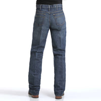 Cinch Mens White Dark Label Mid Rise Straight Leg Jeans