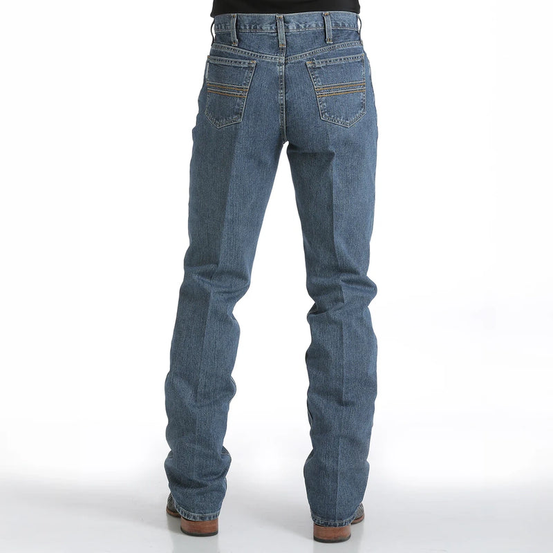 Cinch Mens Silver Label Mid Rise Slim Straight Leg Rigid Jeans