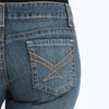 Cinch Womens Ada Mid Rise Relaxed Fit Boot Cut Stretch Jeans