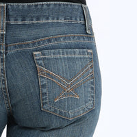 Cinch Womens Ada Mid Rise Relaxed Fit Boot Cut Stretch Jeans