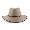 Front of Taupe Oogee Bowman River Fedora