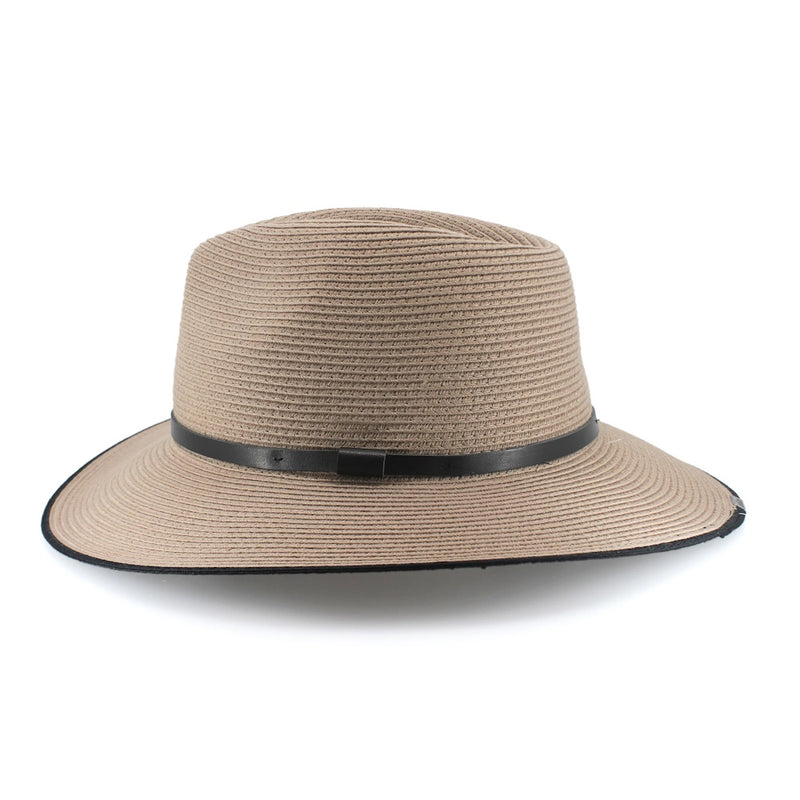 Side of Taupe Oogee Bowman River Fedora