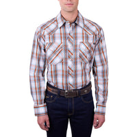 Front of Pure Western Men's Axel Long Sleeve Shirt