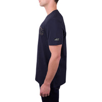 Side of Navy Pure Western Men's Walker Short Sleeve Tee