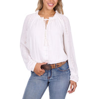 Pure Western Womens Pepper Long Sleeve Blouse