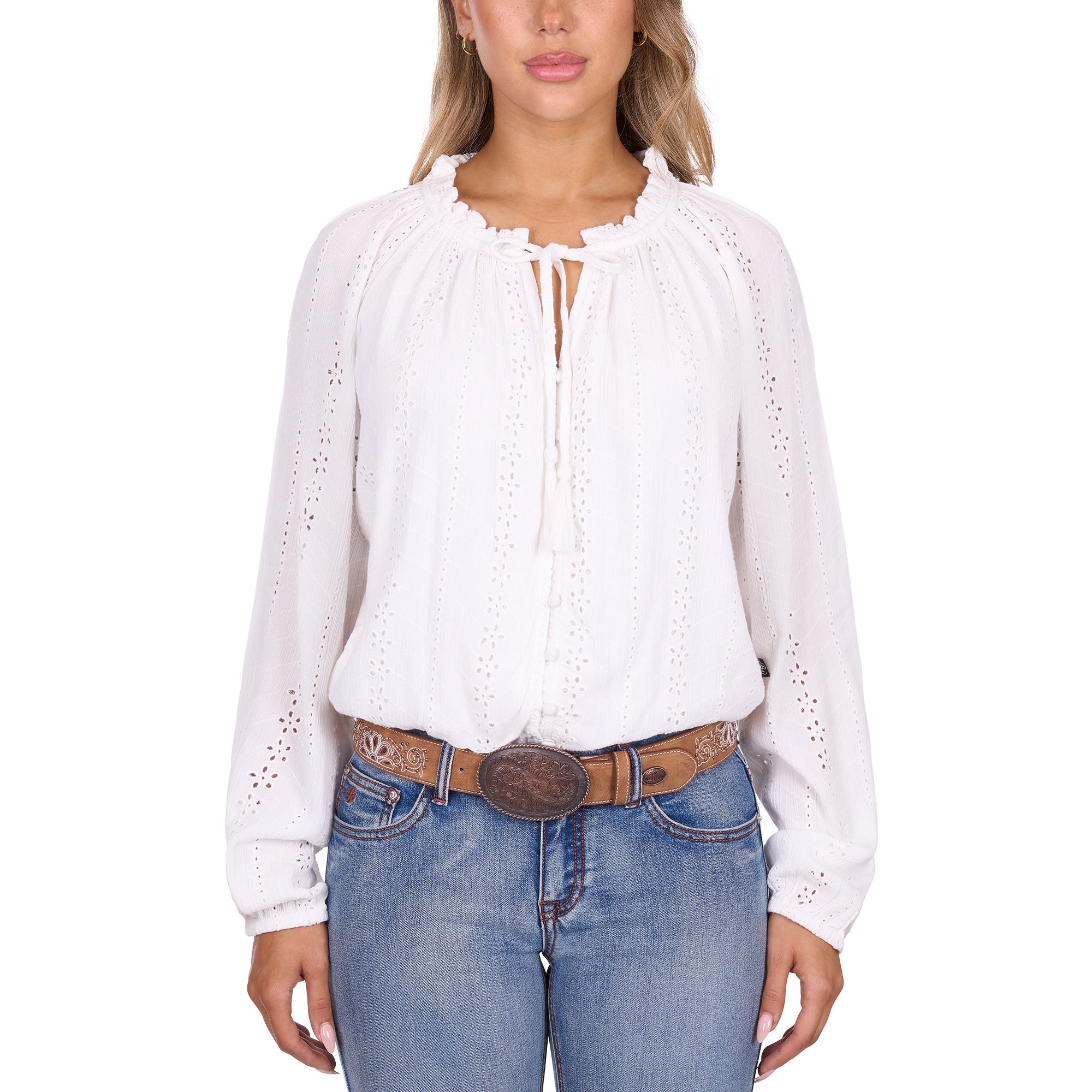 Pure Western Womens Pepper Long Sleeve Blouse