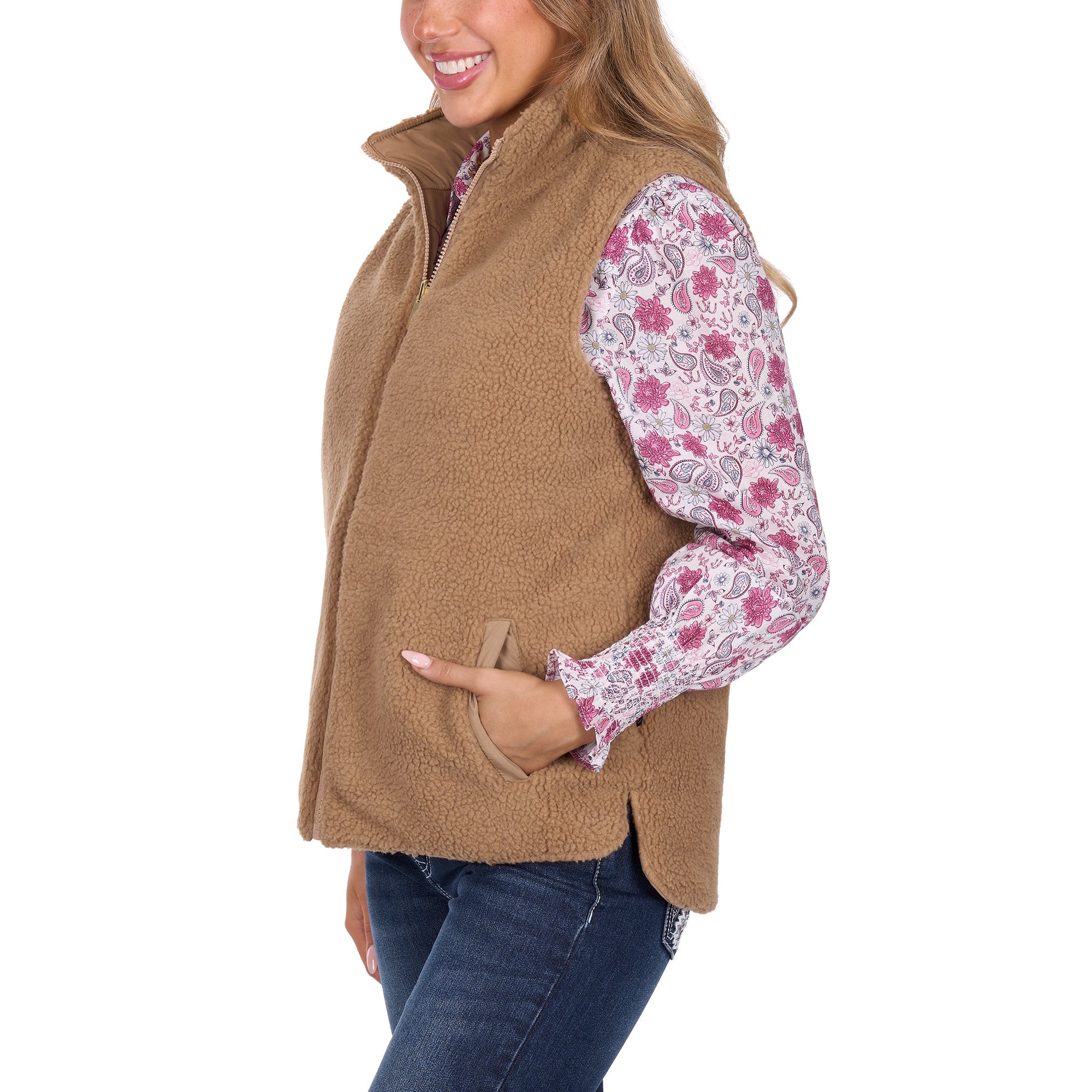 Pure Western Womens Sherri Reversible Vest