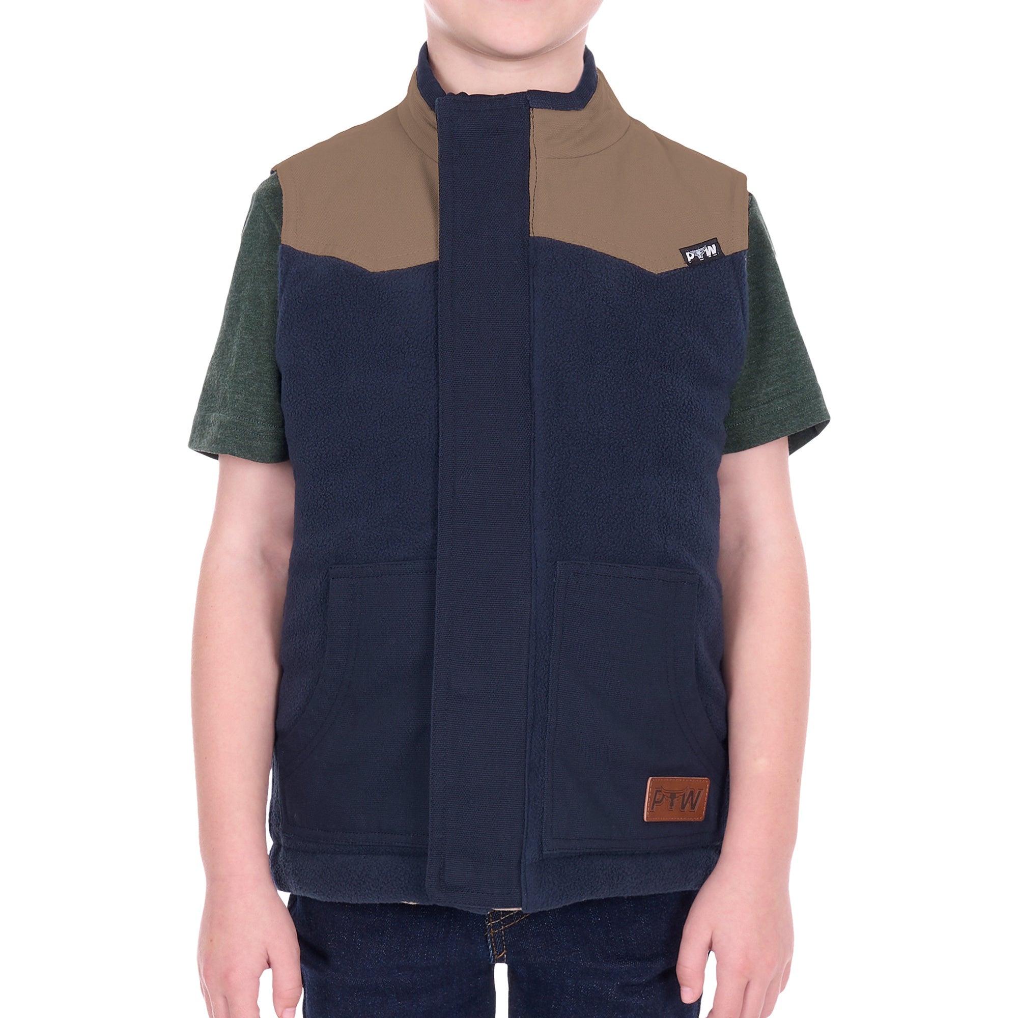 Pure Western Boys Jamie Reversible Vest