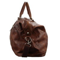 End of Pierre Cardin Rustic Leather Overnight Bag