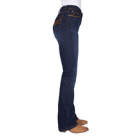 Pure Western Womens Nova High Rise Boot Cut Jeans 34 Inch Leg