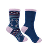 Pure Western Adult Crew Socks Twin Pack