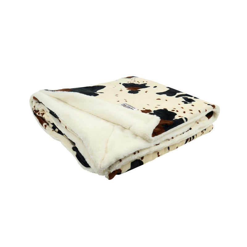 Pure Western Cow Print Snuggle Blanket