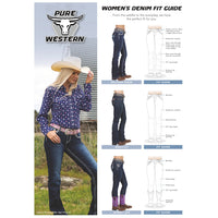 Pure Western Womens Pia Relaxed Rider Jeans