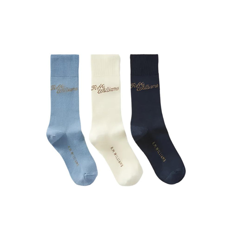 R.M.Williams Script Socks 3 Pack