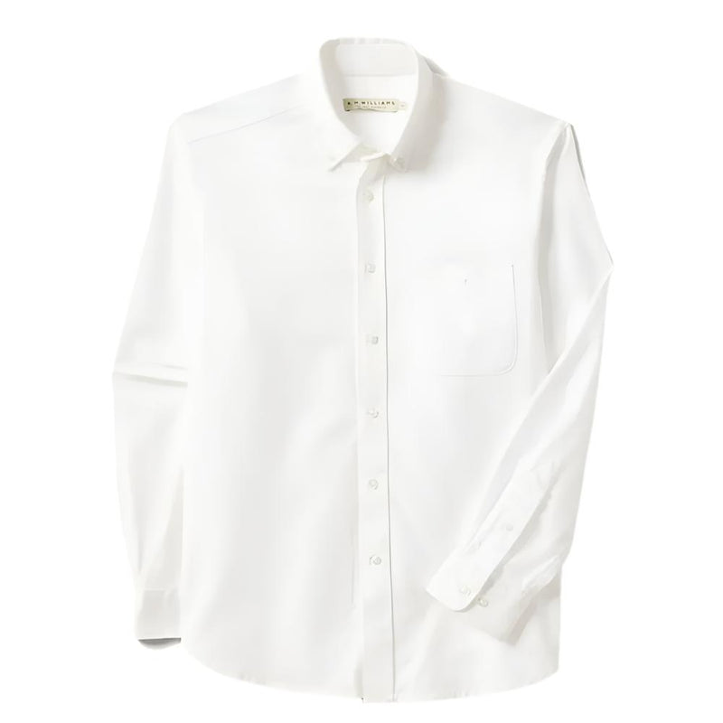 R.M.Williams Mens Regular Oxford Shirt (White)