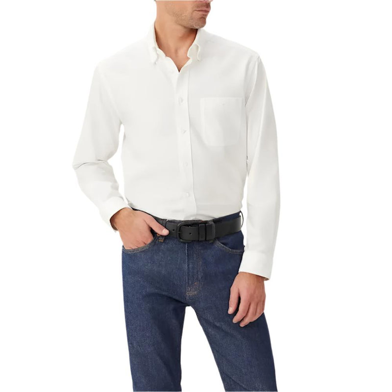 R.M.Williams Mens Regular Oxford Shirt (White)