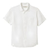 R.M.Williams Mens Short Sleeve Regular Linen Shirt (White)