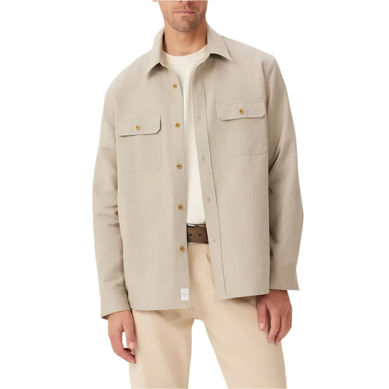 R.M.Williams Mens Field Twill Shirt (Putty)