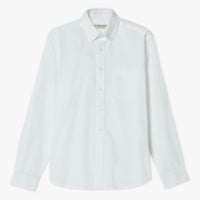 Front of R.M.Williams Mens Collins Button Down Long Sleeve Shirt Regular Fit in White